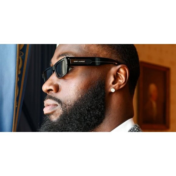 New SAINT LAURENT Black Square SL 660 001 Sunglasses Women - Picture 4 of 6